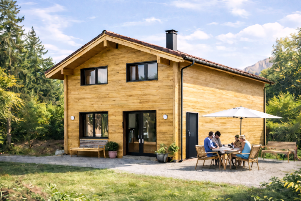 CHALET FLOREMI PORTE NOIRE Chalet 80 m2 en kit